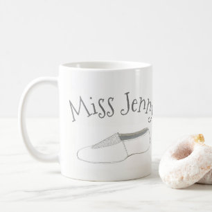 Personalised Dance Teacher Acro Gymnastics Shoe Coffee Mug