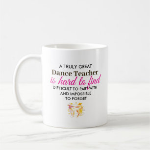 Personalised Dance Teacher Appreciation Gift Coffee Mug