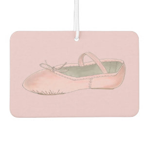 Personalised Dance Teacher Pink Ballet Shoe Gift Car Air Freshener