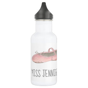 Personalised Dance Teacher Pink Ballet Slipper 532 Ml Water Bottle