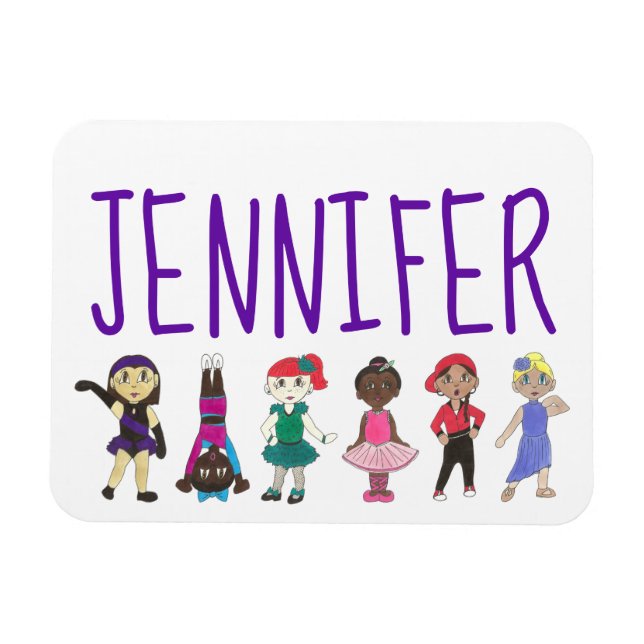Personalised Dance Teacher Tap Ballet Recital Gift Magnet (Horizontal)