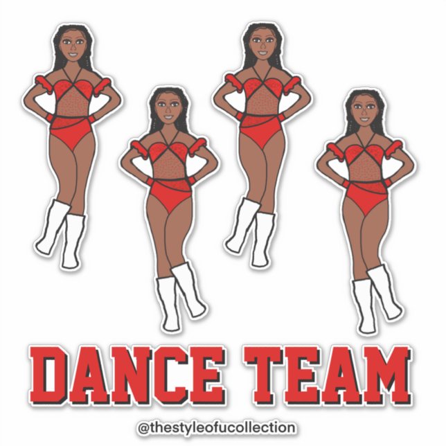 Personalised Dance Team Rose Stones (Front)