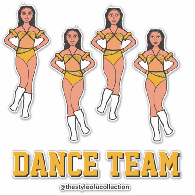 Personalised Dance Team Sunflower Stones #2 (Front)