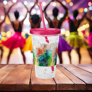 Personalised Dancer Acrylic Tumbler