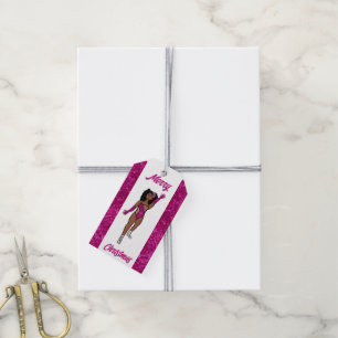 Personalised Dancer Gift Tag Fuschia A