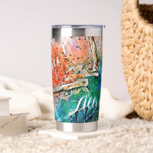 Personalised dancer insulated tumbler