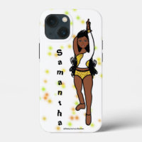 Personalised Dancer iPhone /iPad case Gold Spark