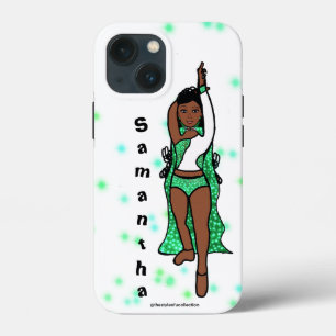 Personalised Dancer iPhone / iPad case Green Cape