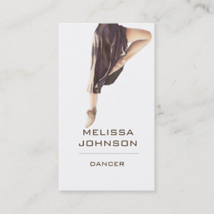 Personalised Dancer Modern Business Cart Business Card