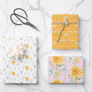 Personalised Dandelion Wrapping Paper Sheets 