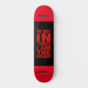 Personalised Danger Skateboard