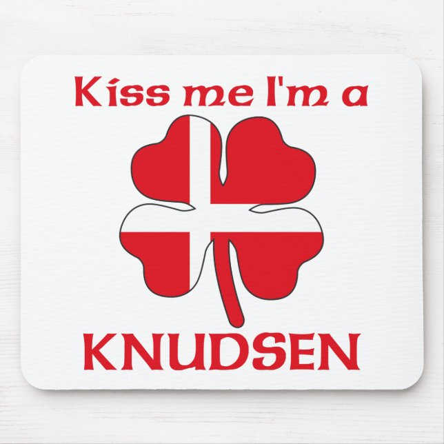Personalised Danish Kiss Me I'm Knudsen Mouse Pad (Front)