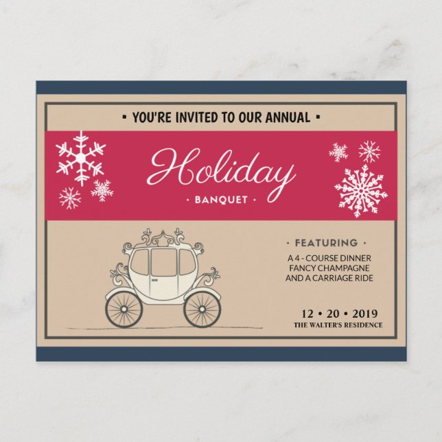  Personalised - Dark Blue, Beige & Red Vintage Postcard (Front)