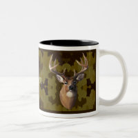 Personalised Dark Camo Deer Mug