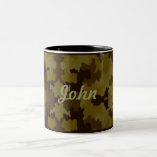 Personalised Dark Camo Mug