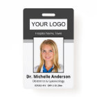 Personalised Dark Grey Doctor Photo Identity