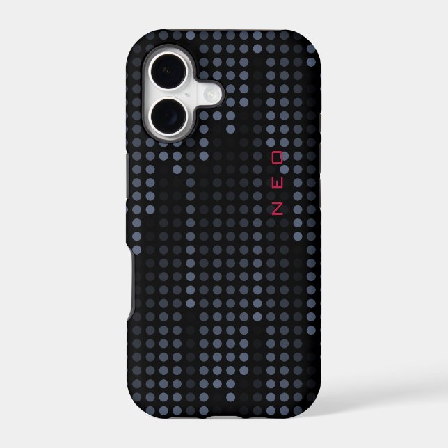 Personalised Dark Polka Dots Matrix patterned (Back)