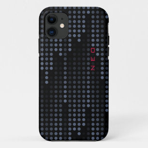Personalised Dark Polka Dots Matrix patterned Case-Mate iPhone Case