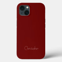 Personalised dark red Radial Texture