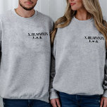 Personalised date Roman Numeral Girlfriend Sweatshirt<br><div class="desc">Introducing our Personalised Couple Roman Numeral sweatshirt, the perfect way to celebrate your love and commitment! This shirt features a unique design that showcases your anniversary date in elegant Roman numerals. But that's not all - you can also personalise it with your names or initials to make it truly unique...</div>
