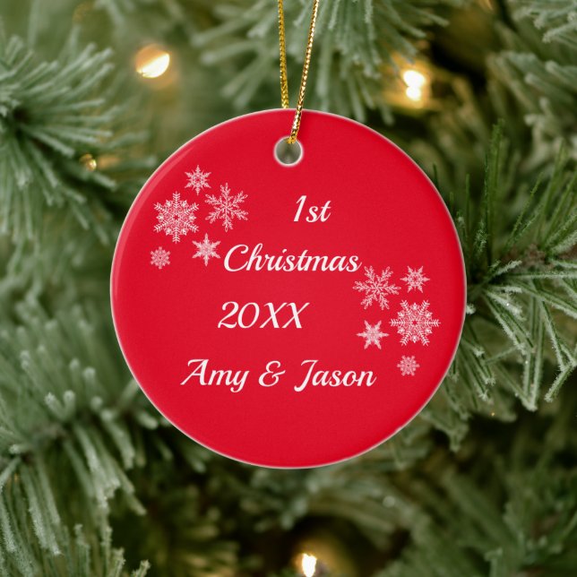 Personalised Dated Christmas Together Ceramic Tree Decoration (Tree)