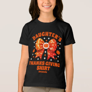Personalised Daughter's Thanksgiving Shirt