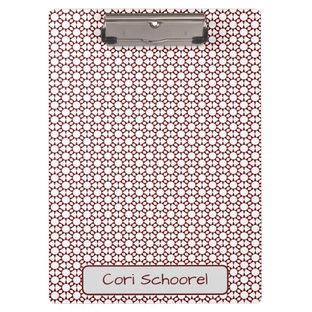 Personalised Dazzling Sun Pattern Clipboard (Front)