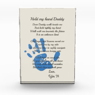 Personalised Dear Daddy Poem Photo Block