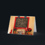 Personalised Deck the Halls - Greeting Card<br><div class="desc">Deck the Halls in the Vice President's Residence located on the grounds of the United States Naval Observatory (USNO), in northwestern Washington, D.C. Here’s a framed chalkboard in their foyer, displaying the theme this year: “Deck the Halls.” Throughout the house, each room is decked out with ornaments, wreaths and other...</div>