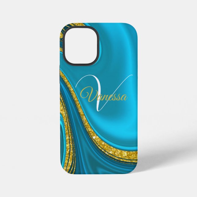 Personalised Decorative Marbleised iPhone Case (Back)
