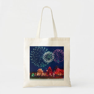 Personalised Decorative Merry Christmas Lighting Tote Bag