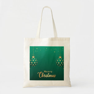 Personalised Decorative Merry Christmas Swirl Tote Bag