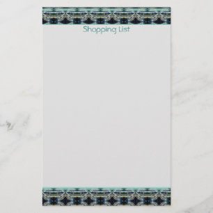 Personalised Decorative Shopping List Stationery