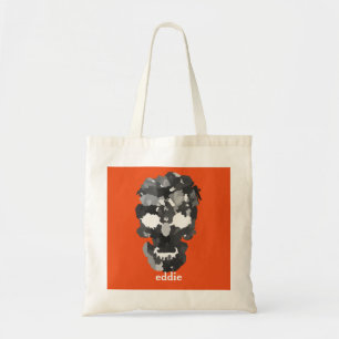 Personalised Decorative Skull Halloween Tote Bag