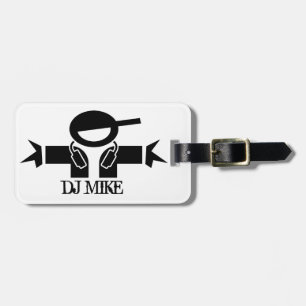 Personalised deejay luggage tag DJ Gear