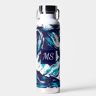 Personalised Deep Ocean Print Water Bottle