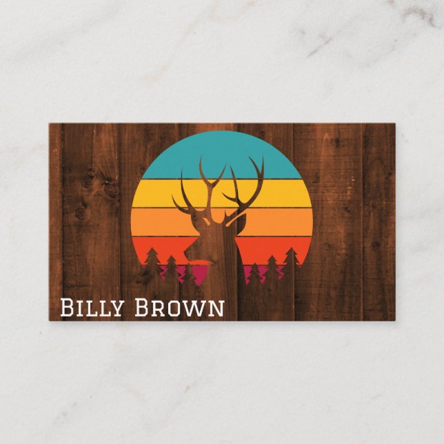 Personalised Deer  Business Card (Front)