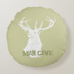 Personalised Deer Stag Round Cushion