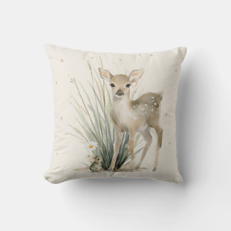 Personalised Deer Throw Pillow