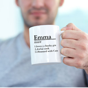 Personalised Definition Coffee Custom Name Mug
