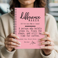 Personalised Definition Notebook Gift for Mentor