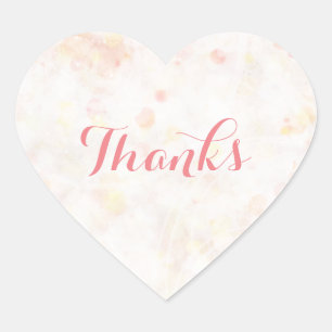 Personalised Delicate Pink Simply Heart Stickers