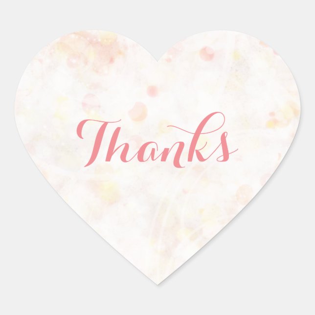 Personalised Delicate Pink Simply Heart Stickers (Front)