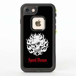 Personalised Demon Skull in Flames