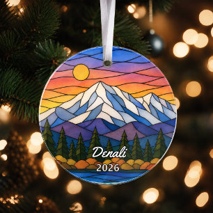 Personalised Denali National Park Acrylic Ornament