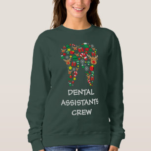 Personalised Dental Assistants Christmas Crew Sweatshirt