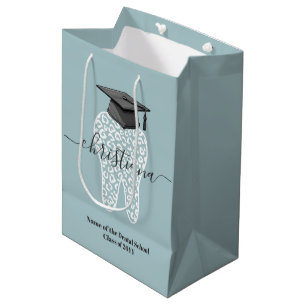 Personalised Dental Graduation Leopard Tooth Grad Medium Gift Bag
