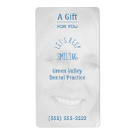 Personalised Dental Photo Hand Sanitizer  Label