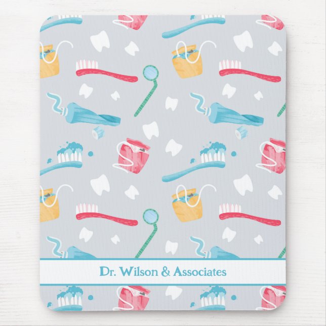 Personalised Dental Practice Dental Supplies Mouse Pad (Front)