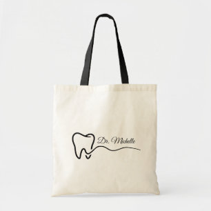 Personalised Dentist Office Dental White Tooth     Tote Bag